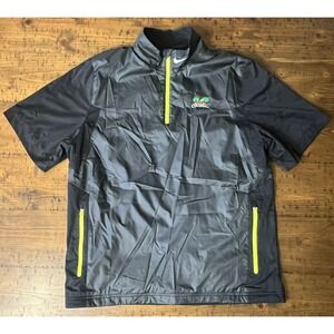 Nike Golf Men's Pullover Quarter-Zip Short Sleeve Windbreaker Jacket Large